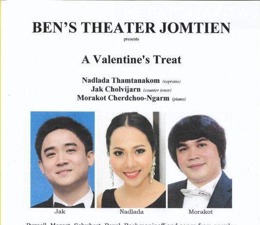 Bens Theater Jomtien to Host Romantic Valentines Season Concert Featuring Top Thai Classical Voices