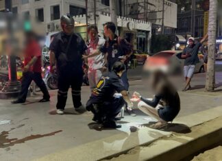 Transnainen loukkaantui Pattayan rannalla potentiaalisen asiakkaan väitetysti hyökättyä häneen