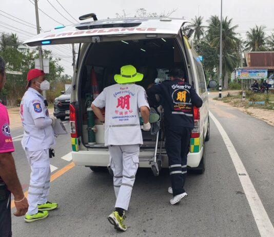 Construction Worker Seriously Injured in Rear-End Motorcycle Collision in Banglamung