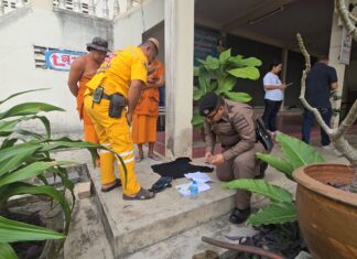 شرطة سري راشا تحقق في وفاة غريبة لشاب تايلاندي في معبد محلي