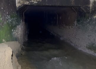 Жители обеспокоены появлением на пляже На Джомтьен загадочной канализационной трубы, загрязняющей море черными сточными водами.