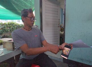 Un fattorino di Sri Racha è devastato dopo che gli è stata rubata la moto mentre ritirava il primo ordine del giorno