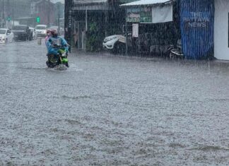 Het Thaise meteorologische departement waarschuwt voor zomerstormen in heel Thailand.
