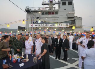 タイ海軍司令官、韓国海軍ノジョクボン艦上でコブラゴールド2026レセプションを開催し、韓国海軍との絆を強化