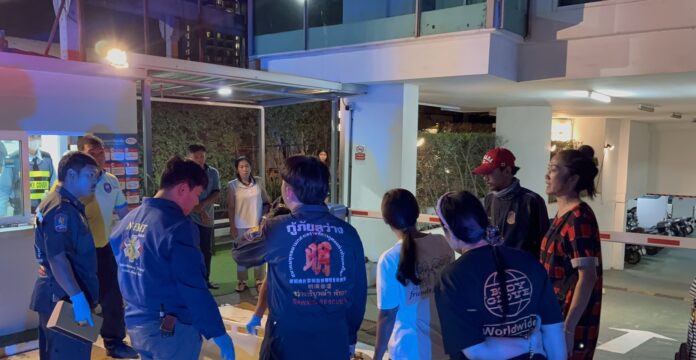 Травмированный пьяный американец упал, ищет помощь в кондоминиуме Паттайи после явного нападения