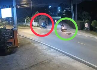 В Паттайе молодой человек подвергся нападению без всякой причины, когда ехал домой на мотоцикле; подозреваемый утверждает, что страдает психическим расстройством.