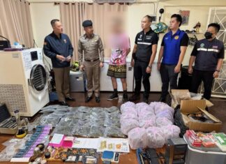 Pattayan viranomaiset tekivät ratsian Venäjän kansalaisen johtamaan luvattomaan kannabiksen jalostusoperaatioon