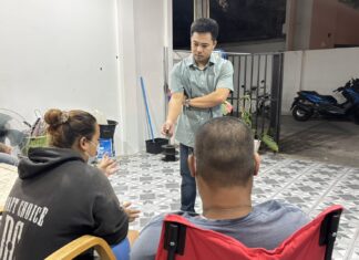 Narkotikagäng utger sig för att vara narkotika Polis påstås göra razzia mot tatuerares hem i Pattaya, stjäl motorcykel och hotar offer