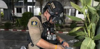 41-Year-Old Man Injured in Motorcycle Crash in Pattaya, Gun and Ammunition Found During Search