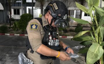 41-Year-Old Man Injured in Motorcycle Crash in Pattaya, Gun and Ammunition Found During Search