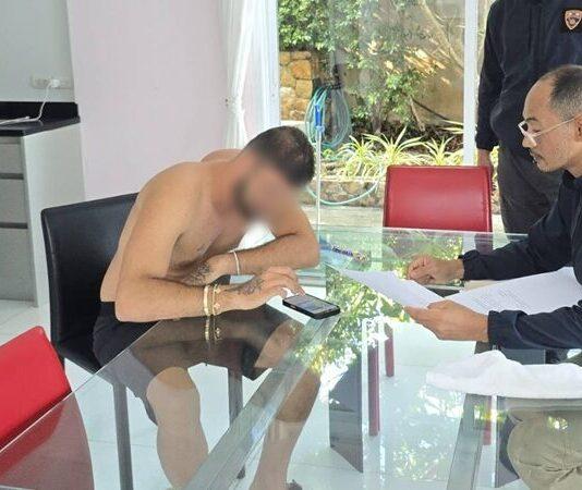 Den misstänkte israeliska gängledaren Matan Arviv gripen i lyxvilla på Koh Samui