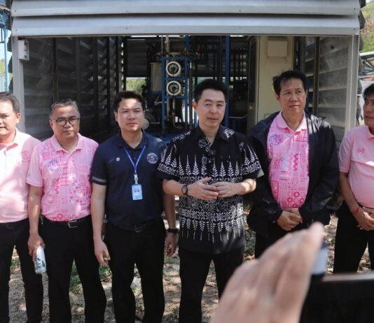 Pattaya Mayor Inspects Water Production System on Koh Larn to Address Water Shortage