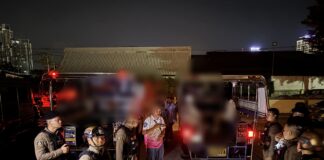 Начальник полиции отдал приказ о проведении рейда в роскошном пятизвездочном караоке-клубе в Паттайе после получения информации об употреблении наркотиков; 34 китайских туриста и сотрудника задержаны для анализа мочи.