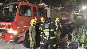 Irish Man in Apparent Delirious State Sets Fire to Pattaya Condo Room, Trapping Wife and Child; All Three Rescued Safely