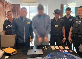 Brytyjski podejrzany aresztowany w Pattayi za rzekomy udział w zabójstwie Irakijczyka w Phuket, związanym z kolumbijskim kartelem