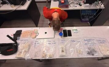 Russisk mann arrestert ved Phuket-kontrollpost på buss fra Pattaya med stort narkotikabeslag