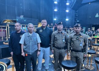 Pattaya Police and DSI Raid Indian Night Club in Walking Street Area for Allegedly Operating Without License