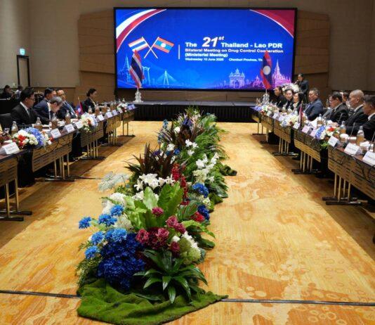 Tailandia y Laos refuerzan la cooperación bilateral para combatir el narcotráfico transfronterizo.