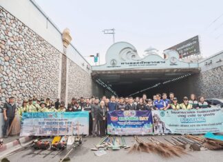 パタヤ市、パタヤトンネルで第14回大規模清掃デーを実施し、「清潔で秩序ある都市」プロジェクトを推進