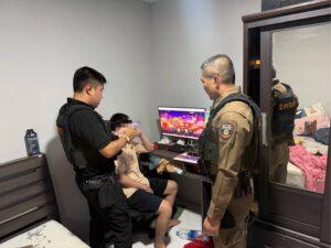 Cyber Police Bust Online World Cup Gambling Ring in Chonburi, Seize Equipment Linked to Over 20 Million Baht in Transactions