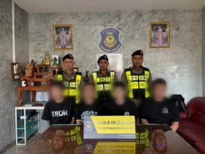Thai Highway Police Arrest 4 Chinese Nationals Smuggled on Southern Tour Bus in Chumphon; Probe Links to Online Scam Networks
