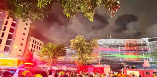 Fire at Khlong Thom Center in Bangkok Contained after Overnight Blaze; Building Partly Collapsed, 11 People Injured