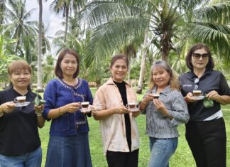 Takhian Tia Mayor Launches Local Wisdom Project Focusing on Coconut Coffee, Natural-Dye Tie-Dye Fabrics, and Gua Sha Massages to Boost Community Identity and Sustainable Income