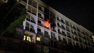 Pattaya Condo Fire Forces Early Morning Evacuation; Cat Suspected of Accidentally Turning On Electric Stove