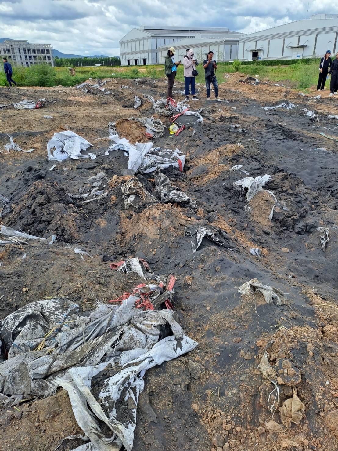 Chinese Factory in Chonburi Raided Over Suspected Illegal Industrial Waste Burial 1787575421762