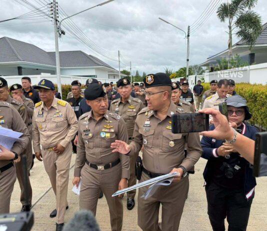 Tillslag i Hua Hin mot dussintals utlänningar som påstås använda thailändska nominerade för att dölja mark värd 300 miljoner baht