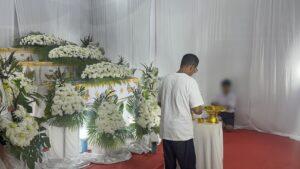 Water-Pouring Funeral Rites for Murdered Father, Mother and Child Begin Amid Grief at Wat Khao Boon Near Pattaya