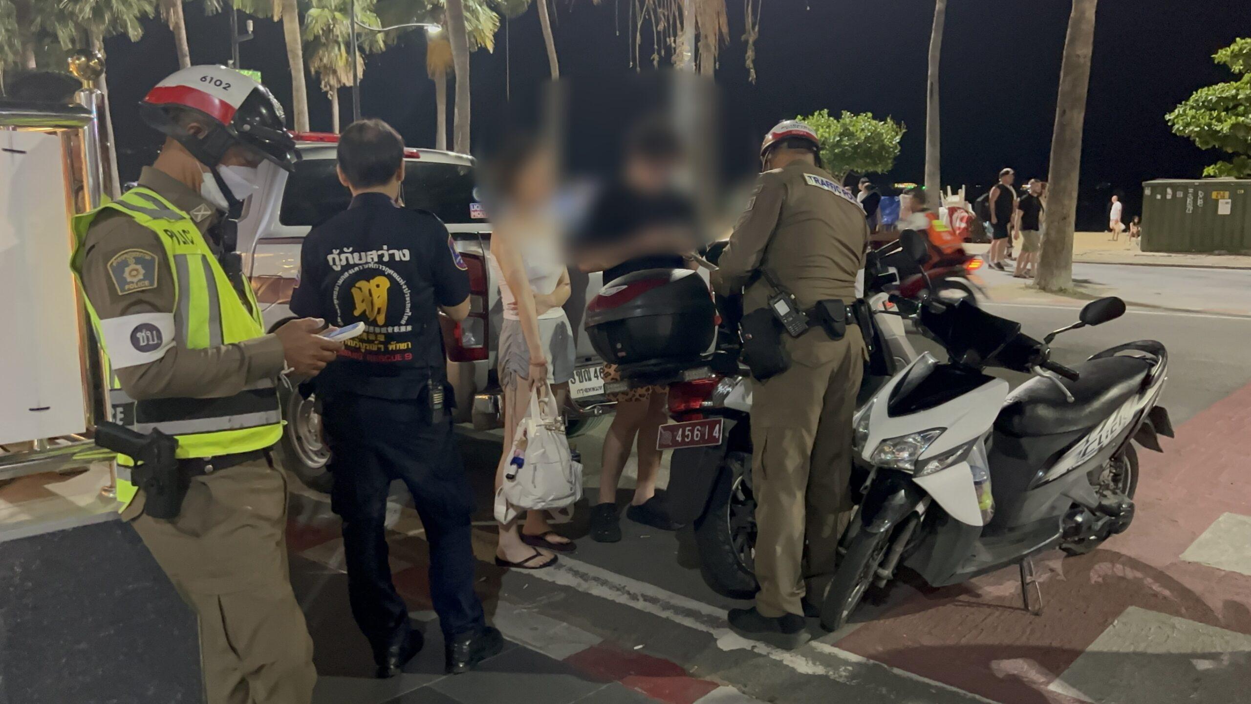 Chinese Tourists Clash with Police in Pattaya After Near-Miss at Crosswalk, Try to Flee and Crash into Official Vehicle IMG_20260812_002849