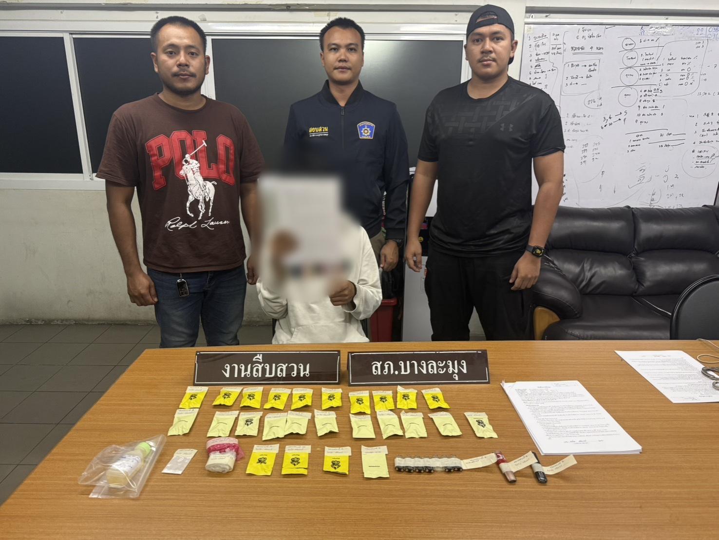 Banglamung Police Arrest 21-Year-Old Man in Undercover Etomidate Pod Sting IMG_20260827_065905