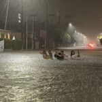 Heavy Midnight Rain Floods Pattaya Streets; Small Vehicles Stall as Residents and Tourists Wade Through Water 1790200372656