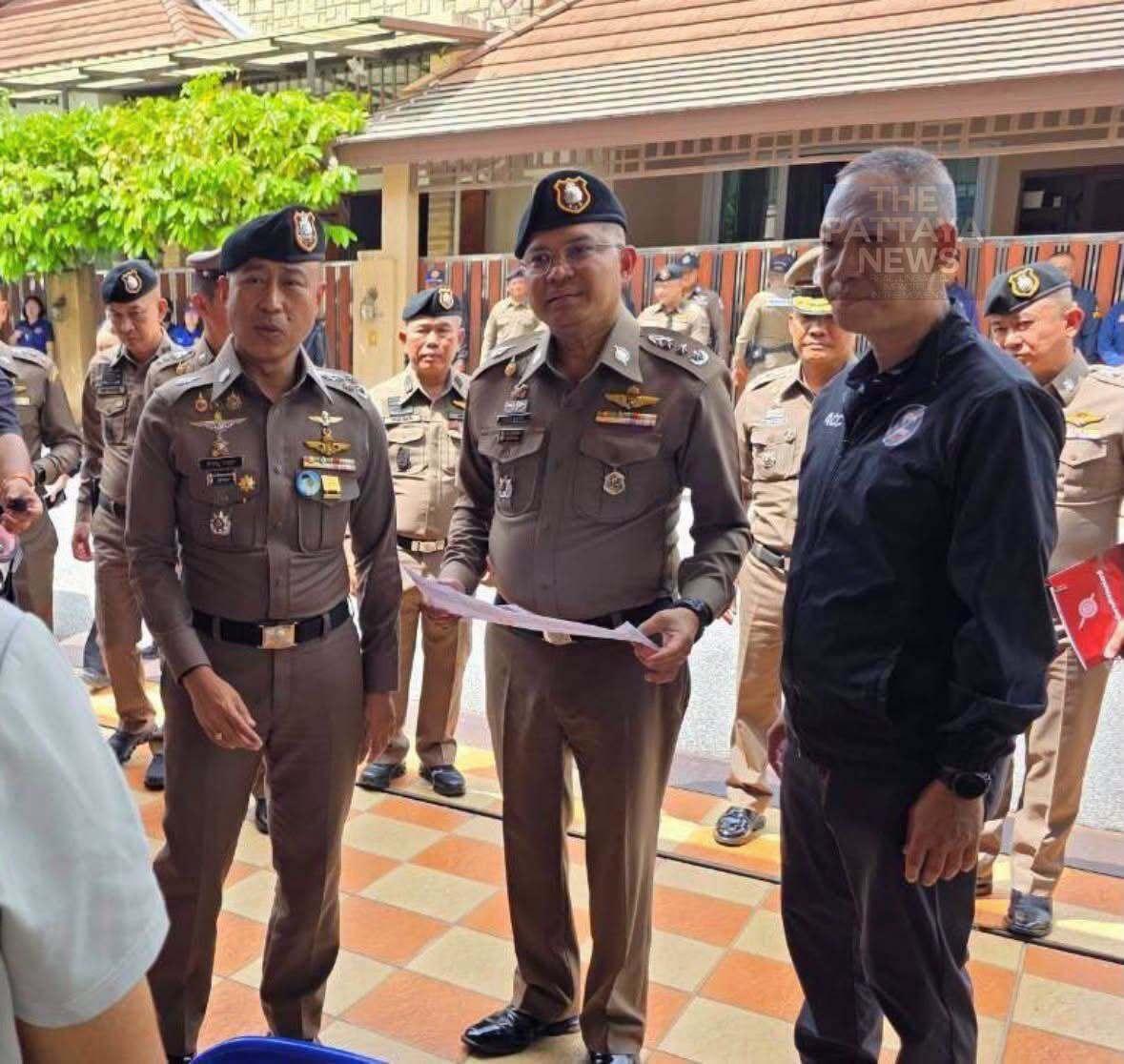 Thai police officers process the Interpol red notice suspect after the Banglamung arrest reported in Pattaya news on 14 September 2026
