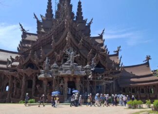 US Sailors Fill Pattaya’s Sanctuary of Truth by Day, Sailors Not Just Visiting the Nightlife