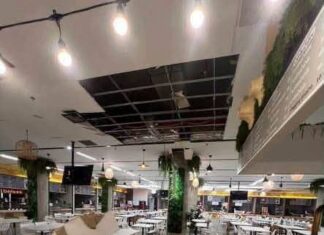 Section of Ceiling in Thai Parliament Cafeteria Collapses, Causing Concerns but No Injuries