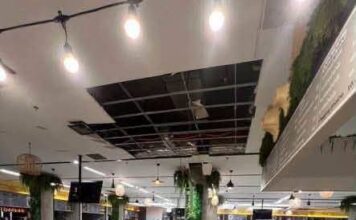 Section of Ceiling in Thai Parliament Cafeteria Collapses, Causing Concerns but No Injuries