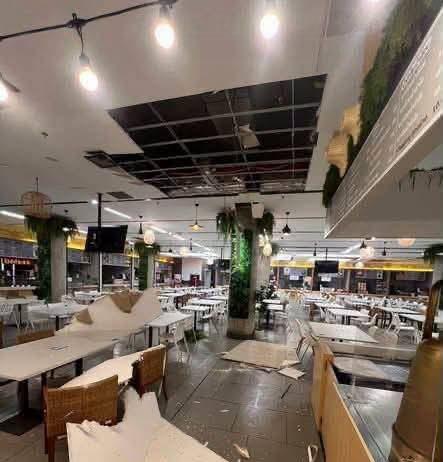 Section of Ceiling in Thai Parliament Cafeteria Collapses, Causing Concerns but No Injuries