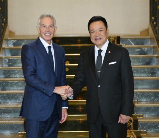 Thai Prime Minister Anutin Charnvirakul Meets Former UK Prime Minister Sir Tony Blair