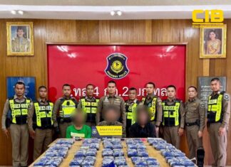 CIB and Highway Police Seize 612,000 Meth Pills after 100-km Chase in Chumphon