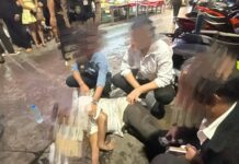 Drunk Indian Tourist Punched and Knocked Unconscious After Clash Outside Pattaya Seafood Restaurant Near Walking Street