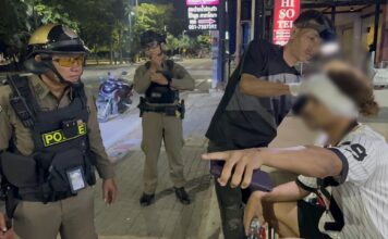 British Tourist Injured in Attempted Robbery in Jomtien, Third Mugging of Foreign Tourist This Week Locally
