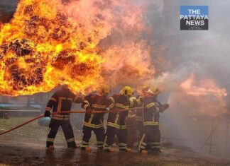 Sriracha Municipality Holds Gas Fire Drill to Strengthen Team Response Skills