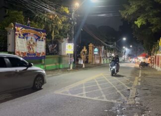 La policía de Banglamung protagoniza una persecución a alta velocidad con un sospechoso de narcotráfico cerca de Pattaya; se efectuaron disparos para pinchar las ruedas del vehículo.