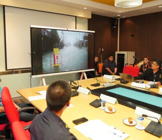 パタヤ市長、チョンブリー県に豪雨警報発令を受け24時間体制の警戒を指示