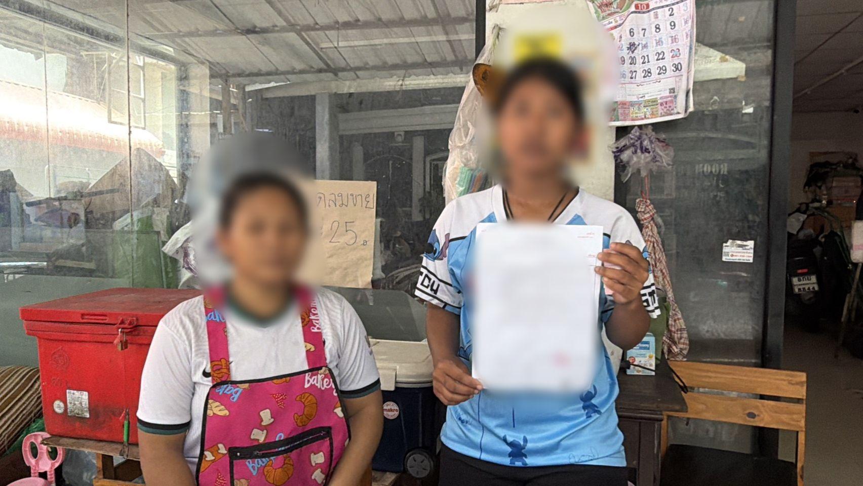 Pattaya news: Soi VC squid stall vendor and a witness in South Pattaya, Thailand, after a foreign man allegedly fired a cap gun near the stall